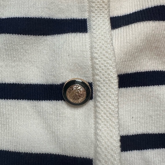 Classic Striped Sweater - Navy and White - Picture 3 of 4